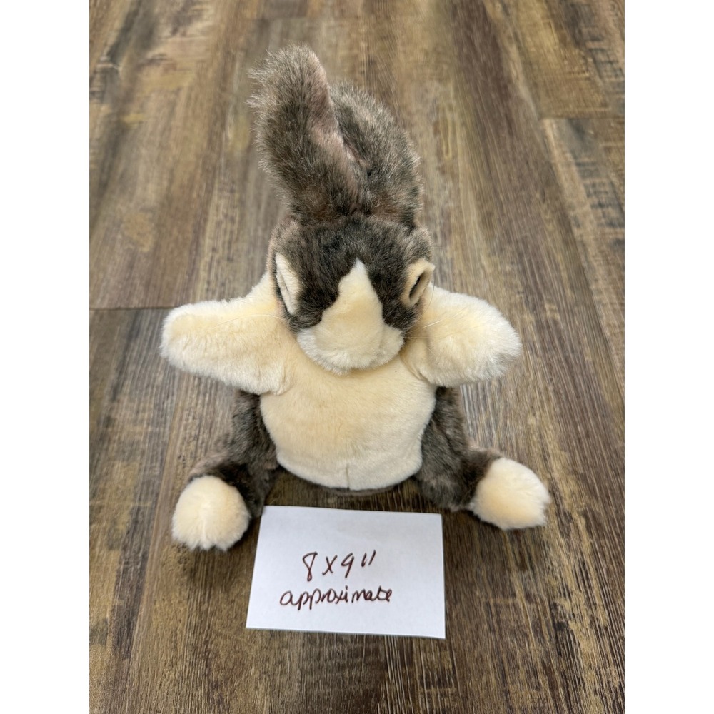 Folkmanis Cottontail Rabbit Hand Puppet 19FM014 VN Brown Grey Plush Bunny 9 inch